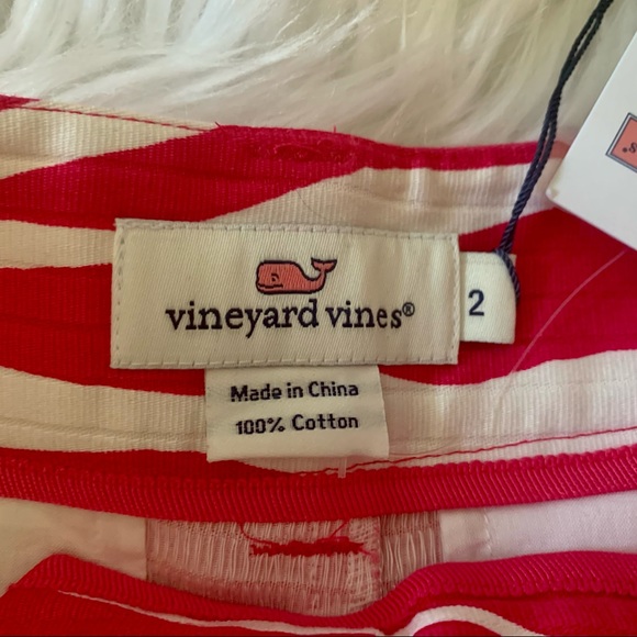 NWT Vineyard Vines Breaking Waves Pink/White Shorts size 2 - Picture 5 of 8